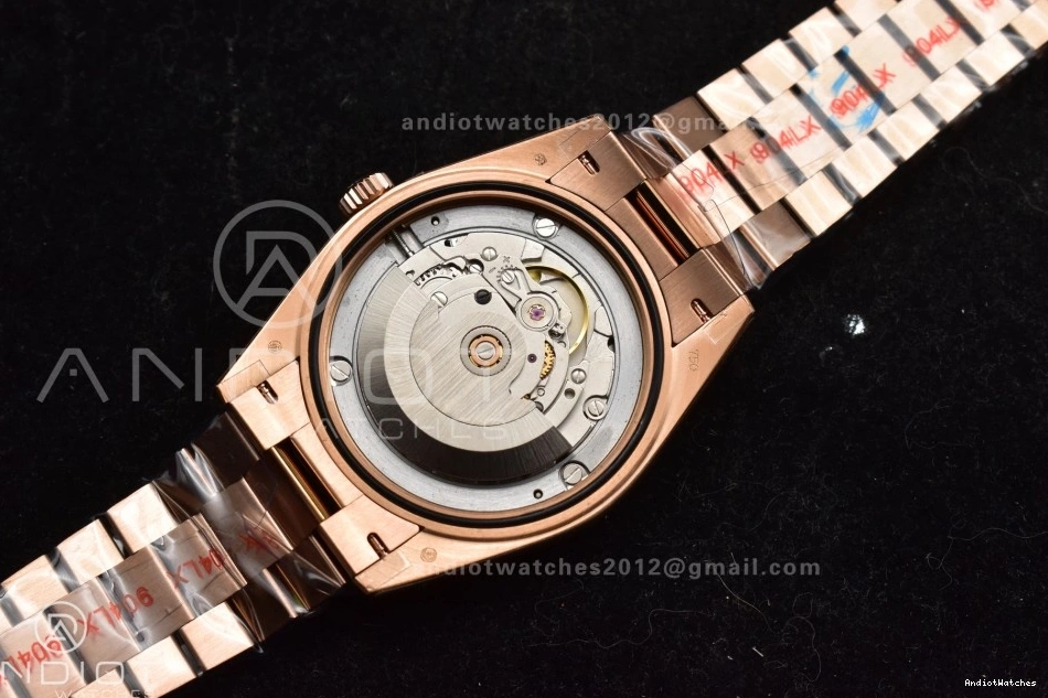 904L Bracelet (Gain President 711 Dial Best RG Weight) 40 Steel QF Edition Ombre DayDate V4 Soft Slate on A2836 0421